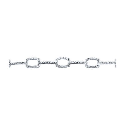 14k White Gold Diamond Tennis Bracelet