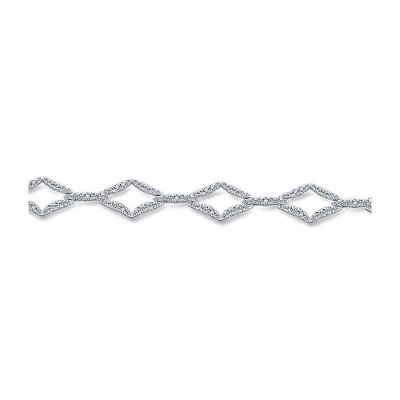 14k White Gold Diamond Tennis Bracelet