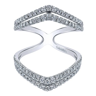 Ladies' Ring 14k White Gold Kaslique Wide Band