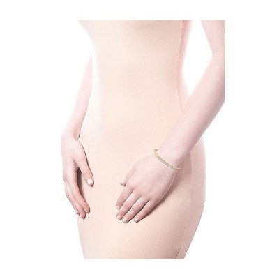 14k Yellow Gold Diamond Bangle