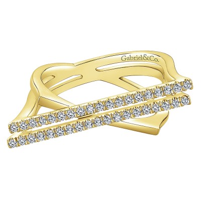 Ladies' Ring 14k Yellow Gold Lusso Diamond Fashion