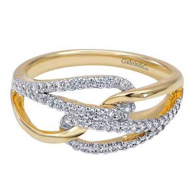Ladies' Ring 14k Yellow Gold Contemporary Fashion