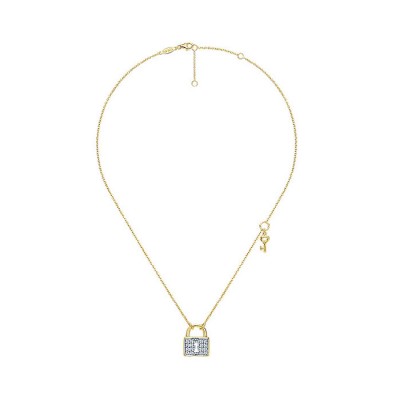 14k Yellow Gold Diamond Fashion Necklace