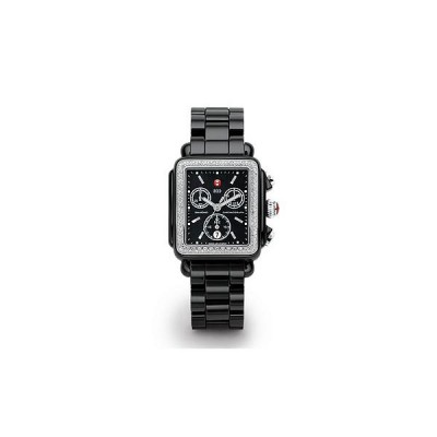 Deco Diamond Black Ceramic Watch