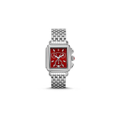 Deco, Red Diamond Dial Watch