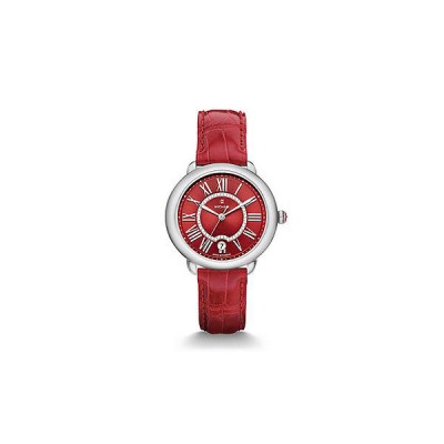 Serein 16, Red Diamond Dial Garnet Alligator Watch