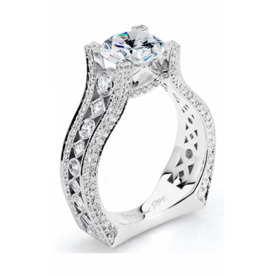 MICHAEL M Platinum Engagement Ring R421