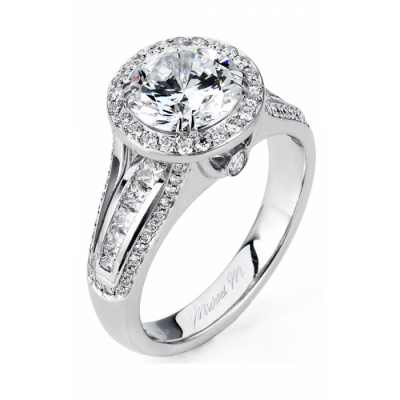 MICHAEL M Platinum Engagement Ring R438