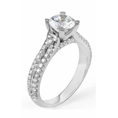MICHAEL M Platinum Engagement Ring R484