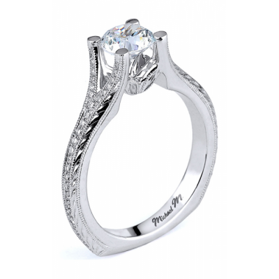 MICHAEL M Platinum Engagement Ring R589