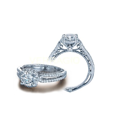 Verragio Split Shank Diamond Engagement Ring