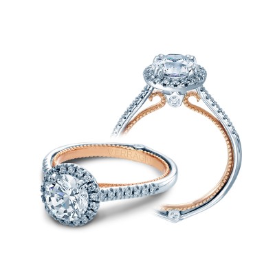 Verragio Halo Prong-Set Diamond Engagement Ring