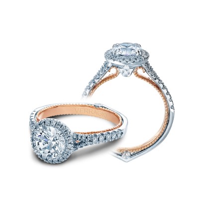 Verragio Pave Halo Diamond Engagement Ring