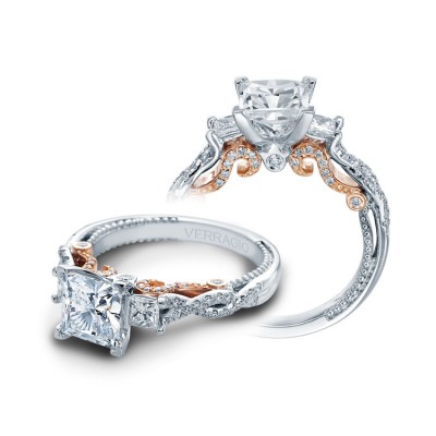 Verragio Three Stone Twist Engagement Ring