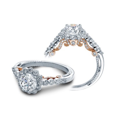 Verragio Halo Pave Diamond Engagement Ring
