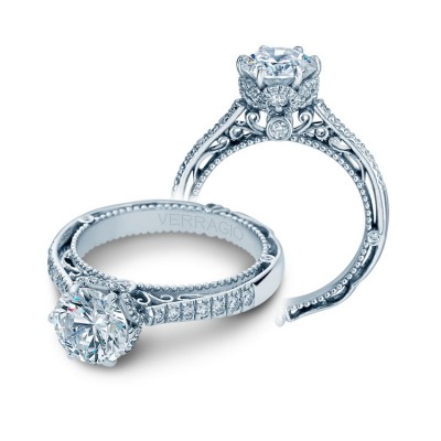 Verragio Halo Pave Diamond Engagement Ring
