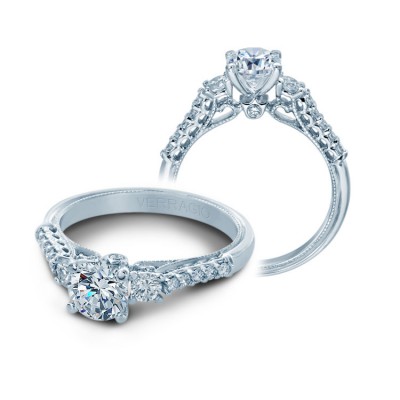 Verragio Three Stone Diamond Engagement Ring