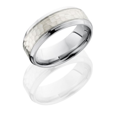 Lashbrook Cobalt Chrome 8mm Beveled Band With 4mm Ss CC8B14/SS