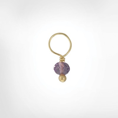 Purple Amethyst Faceted Rondelle