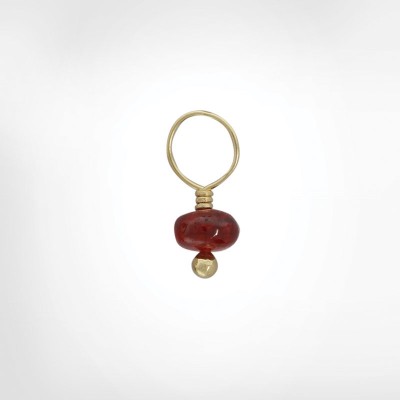 Ruby Unfaceted Rondelle