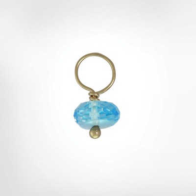 Blue Topaz Faceted Rondelle