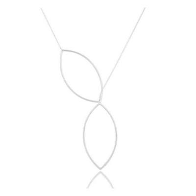 Liv Lariat Necklace In Reclaimed Sterling Silver