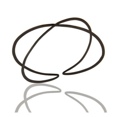 Luna Cuff Bracelet In Oxidized Reclaimed Sterling Silver