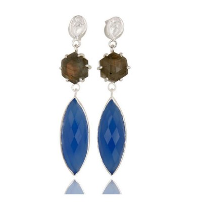 Madison Earrings In Reclaimed Sterling Silver