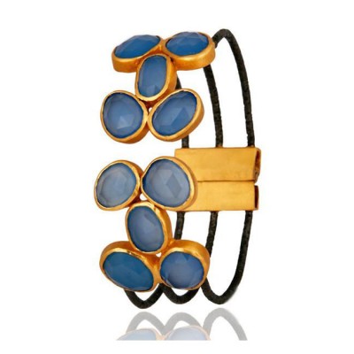 Riviera Cuff Bracelet In Reclaimed Sterling Silver + 22K Gold Vermeil