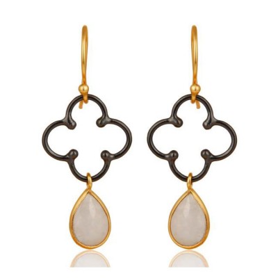 Serendipity Earrings In Reclaimed Sterling Silver + 22K Gold Vermeil