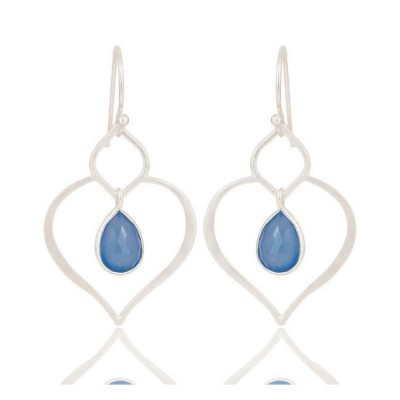 Succulent Earrings In Reclaimed Sterling Silver