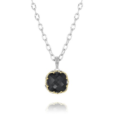Tacori Black Lightning Gold Crescent Pendant