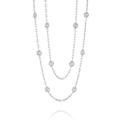 38" Candy Drop Necklace featuring Rose Amethyst
