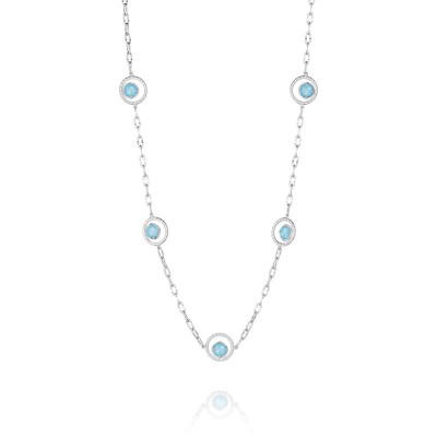 Floating Drops Necklace featuring Neo-Turquoise