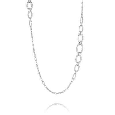 Tacori City Lights After Dark Silver Link Chain Necklace