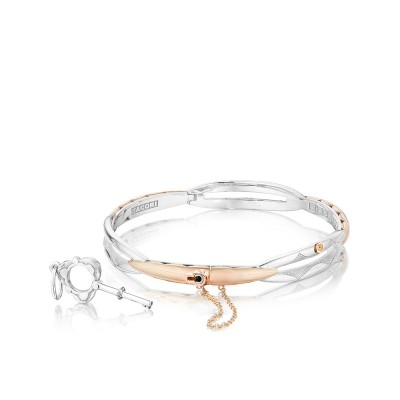 Promise Bracelet Round, Rose Gold and Silver