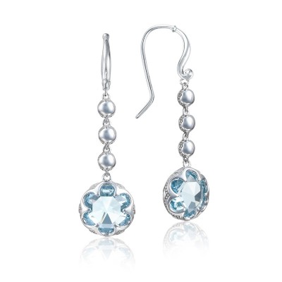 Cascading Drop Earrings featuring Sky Blue Topaz