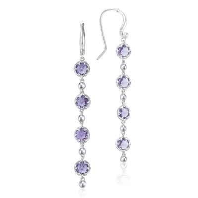 Rain Drop Earrings featuring Amethyst