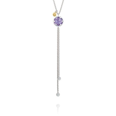 Lariat Necklace featuring Amethyst