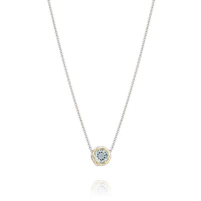Crescent Station Necklace featuring Prasiolite sn204y12