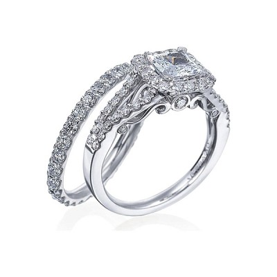Verragio Split Shank Diamond Engagement Ring
