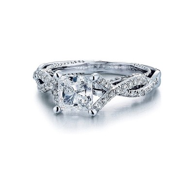 Verragio Twist Shank Diamond Engagement Ring