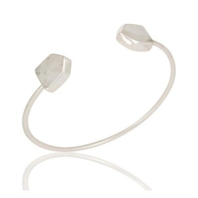 Vice Cuff Bracelet In Reclaimed Sterling Silver