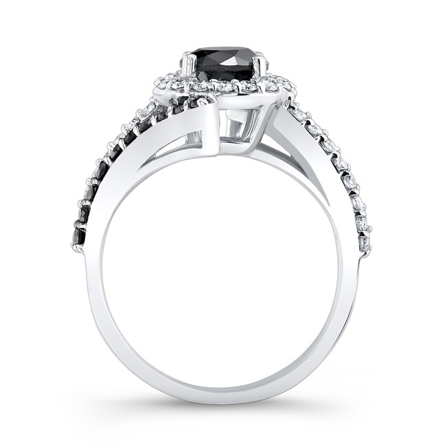 Barkev S Black Diamond Engagement Ring Bc 7857lbkw