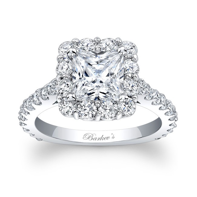 halo princess cut engagement rings