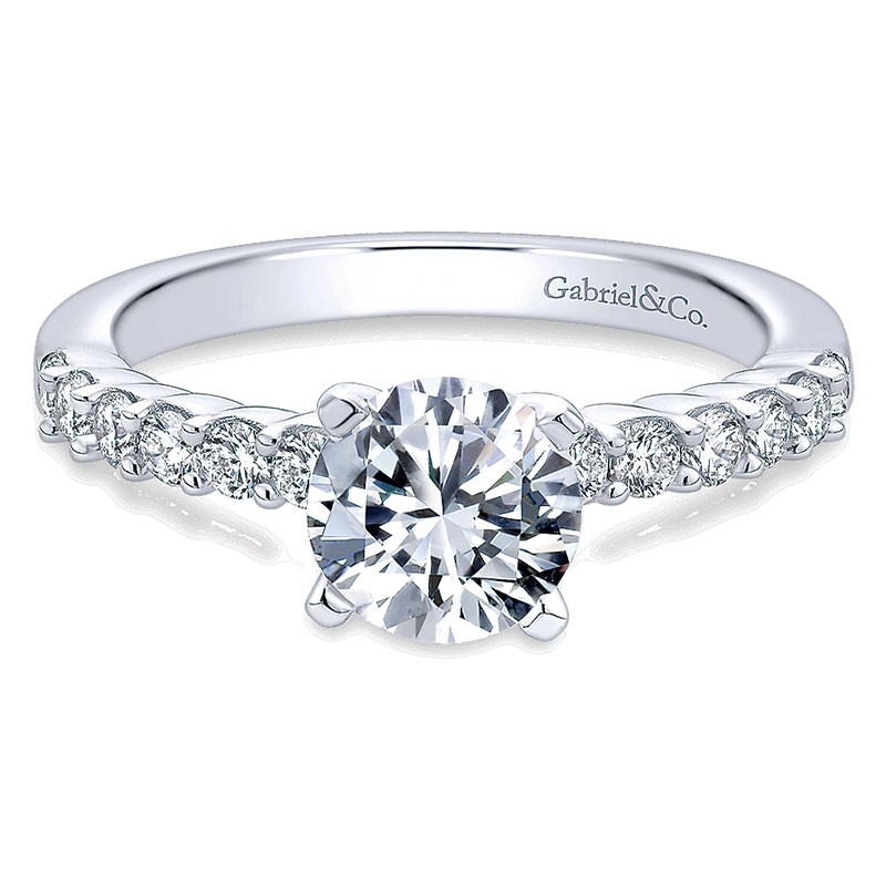14k white outlet gold setting