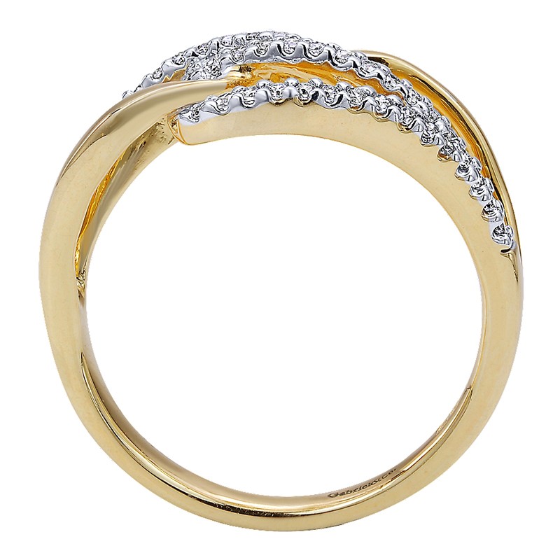 Ladies' Ring 14k Yellow Gold Contemporary Fashion