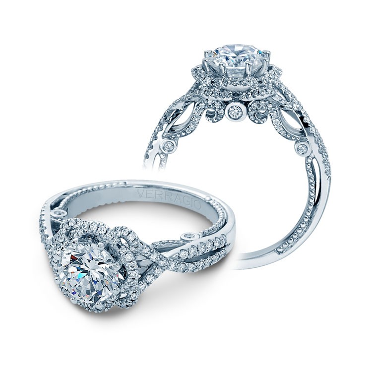 Verragio halo twist outlet engagement ring