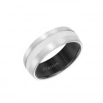 Triton 8mm White Tungsten Carbide Band 11-01-5943
