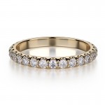MICHAEL M 18k Yellow Gold Wedding Band R320B-18Y